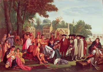 Tratado de William Penn con los indios en 1683